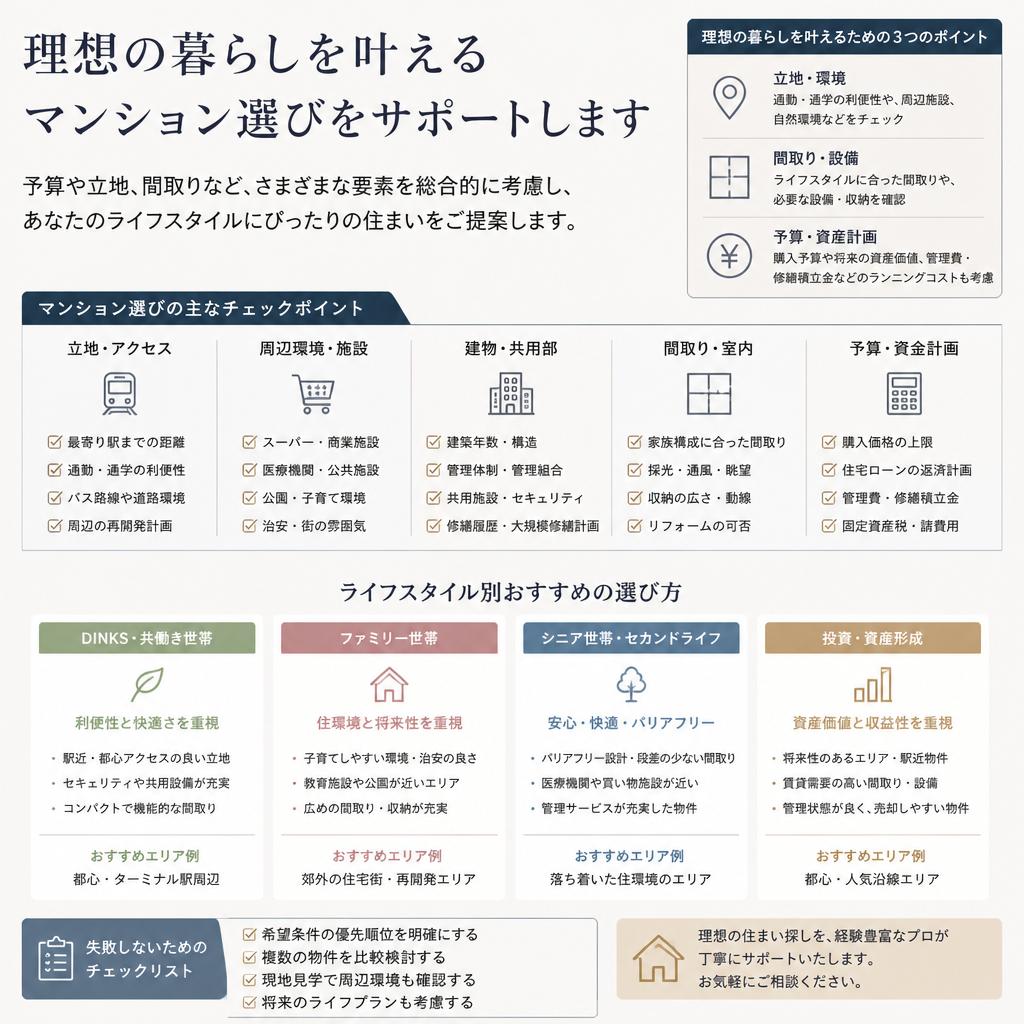 マンション選びのポイント