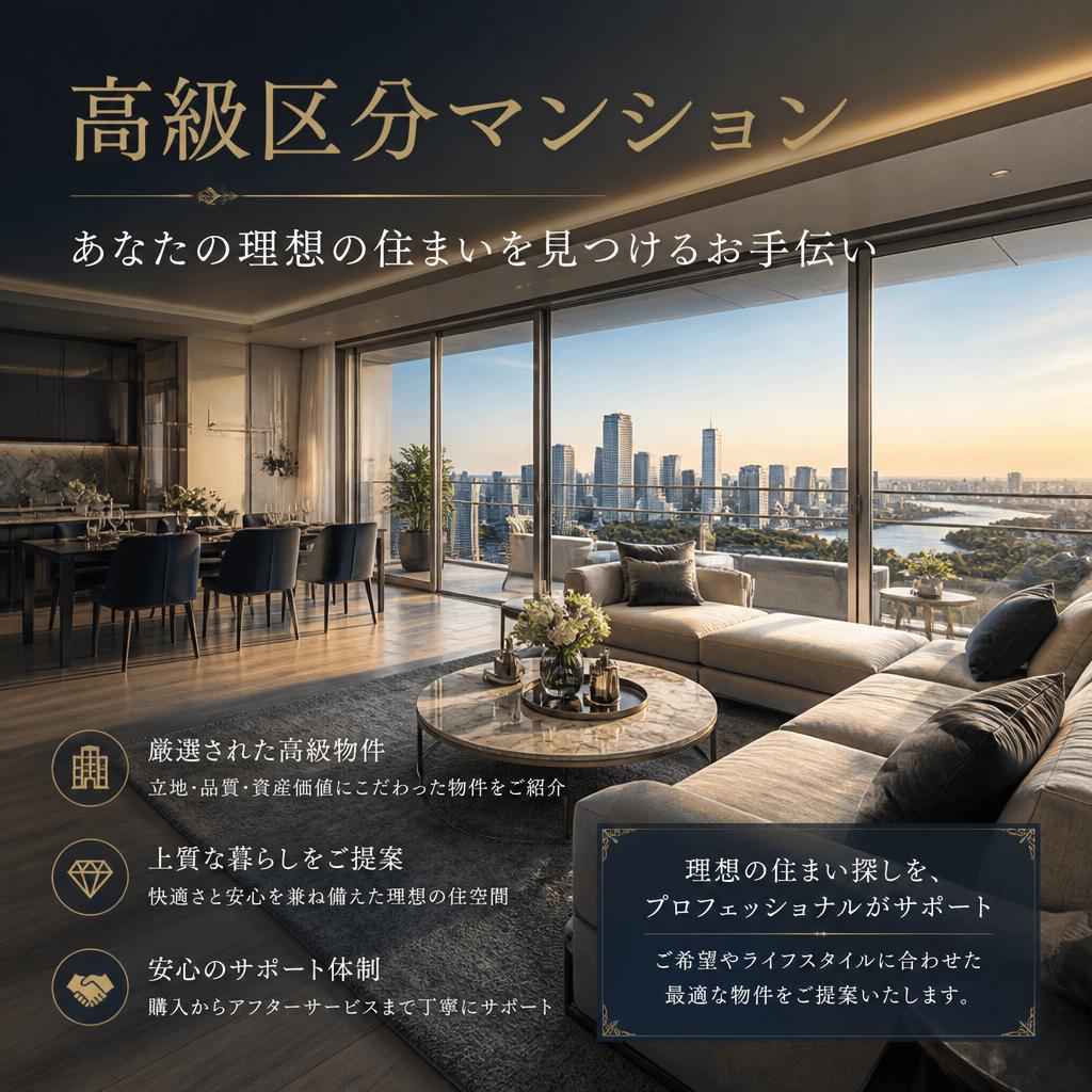 高級区分マンション、あなたの理想の住まいを見つけるお手伝い